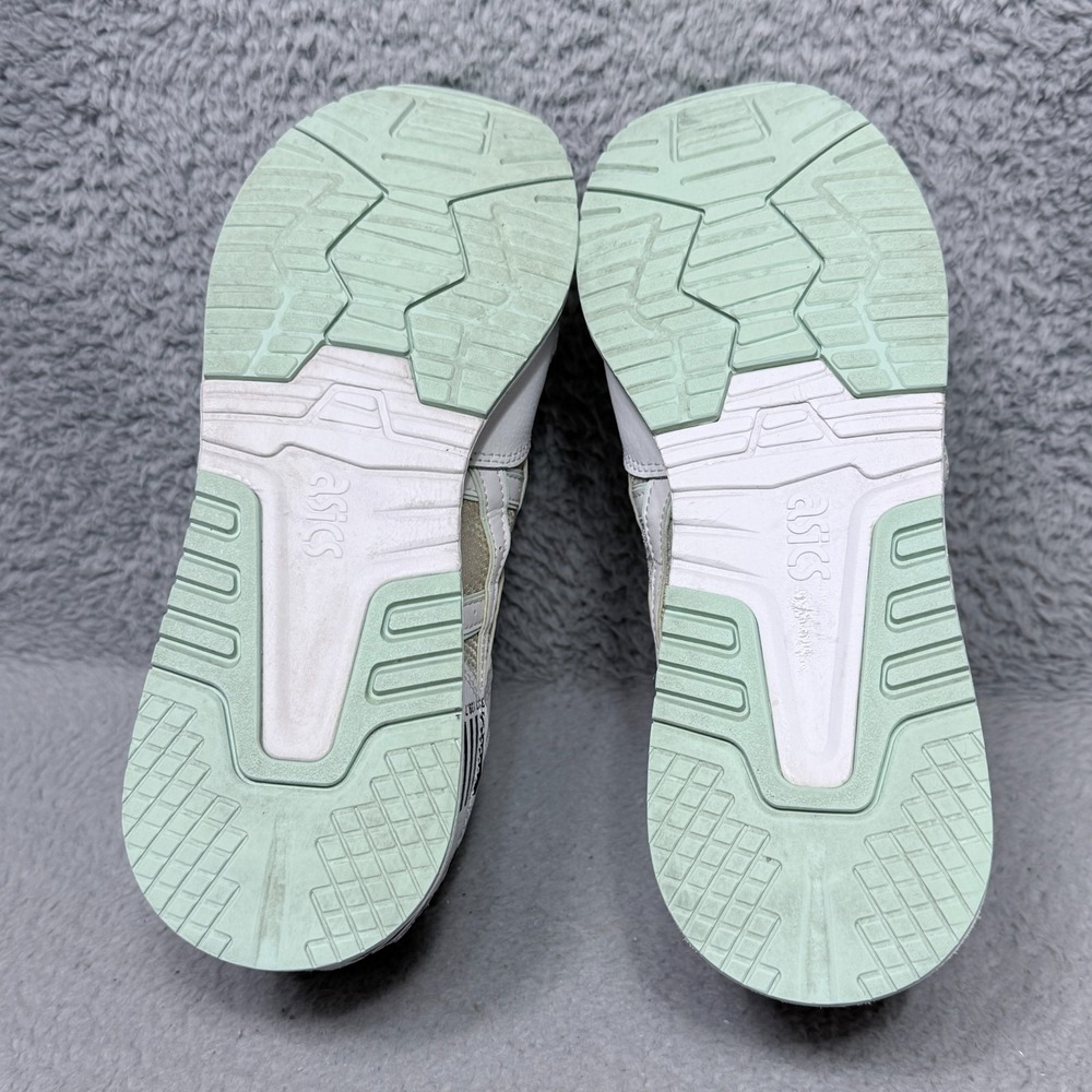 Asics Lyte Classic Womens Size 10.5 Low Top Sneakers Shoes White Green - Picture 8 of 9